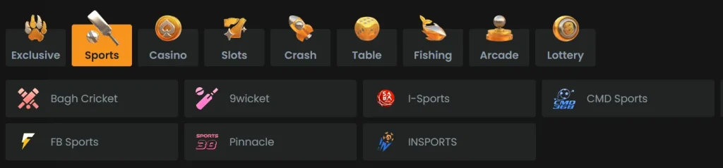 Popular Sports betting Markets at Bagh